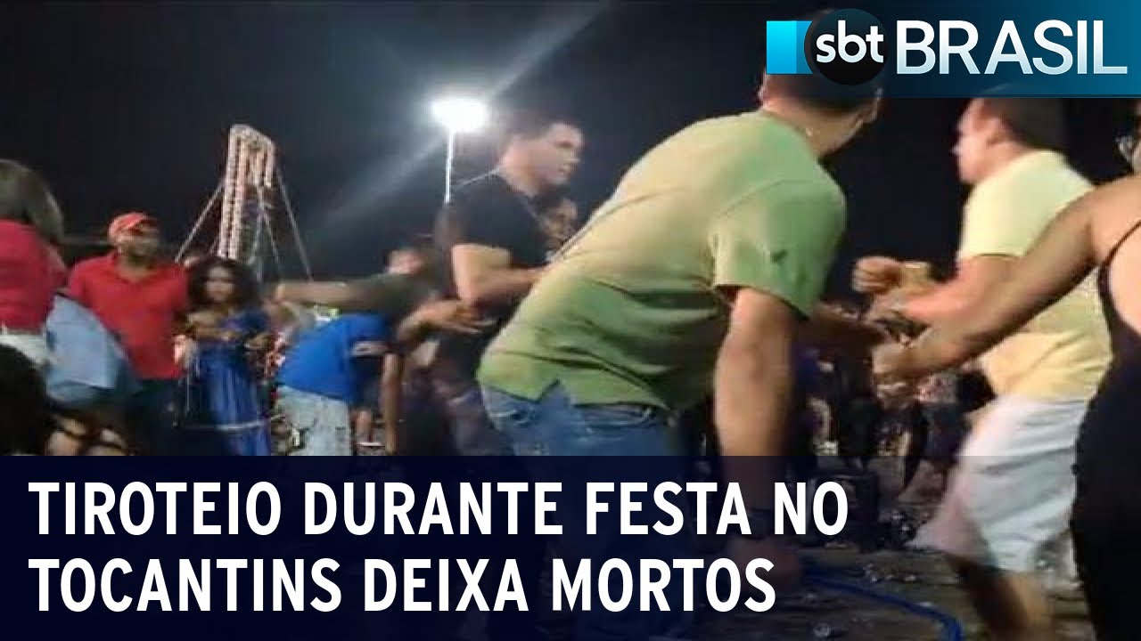 Tiroteio durante festa de aniversário do Tocantins deixa mortos | SBT Brasil (06/10/23)