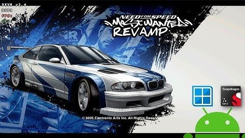 Need for Speed MOST WANTED REVAMP "Low Graphics Settings" WINLATOR