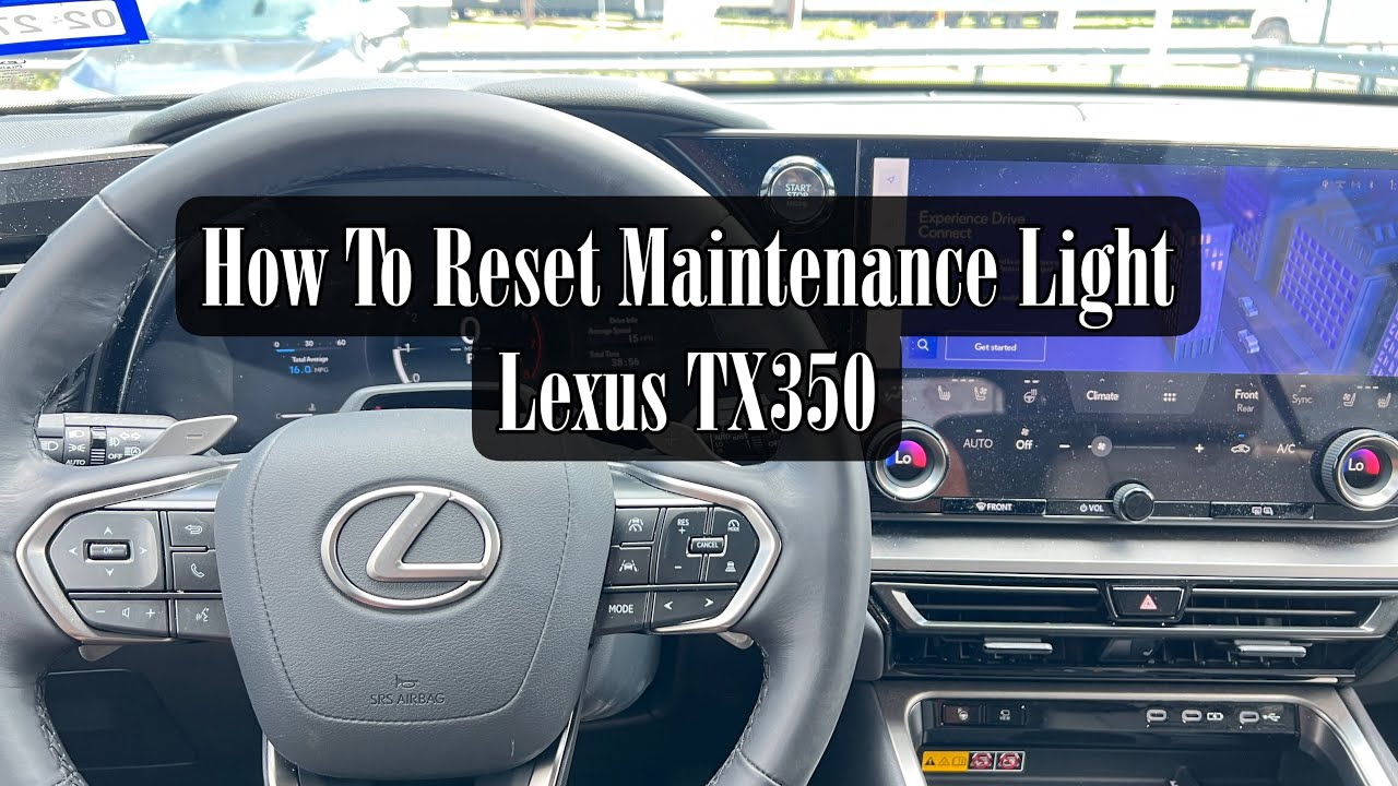 Lexus Reset Maintenance Light