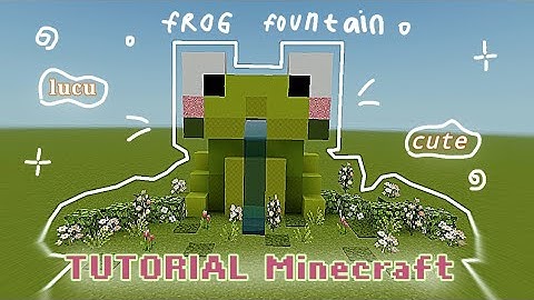 🐸 ◌ Cute thing to add to your minecraft - frog fountain !! ᯅ‌ 💭 [MINECRAFT TUTORIAL]