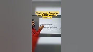 physics class10 numericals, boards 2023 science important question Class10, #cbsecorner #yt #shorts