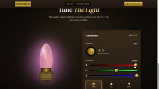 Real Time Ligh Controller, Motion and Animated Website Using HTML CSS and JavaScript #ai #coding
