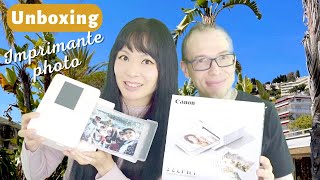 Unboxing & Tests Imprimante Compact Photo Canon SELPHY CP1500 format carte postale depuis smartphone