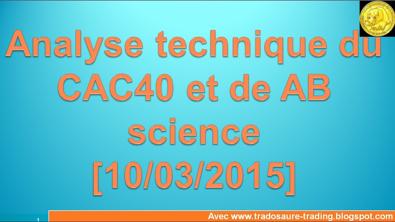 Analyse technique CAC 40 et de AB science- Apprendre le trading et Ichimoku