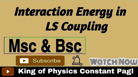 Interaction Energy in LS Coupling