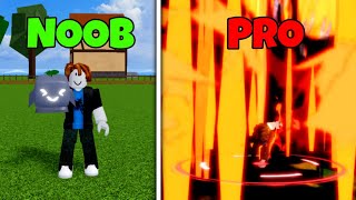 NOOB to MAX LEVEL Using Rocket Fruit in Blox Fruits!