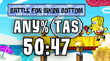 SpongeBob SquarePants: Battle for Bikini Bottom (GBA) Any% TAS in 50:47