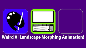 Weird AI Landscape Morphing Animation! (Computer + Art)