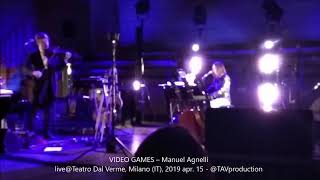 Video voorbeeld van "VIDEO GAMES    Manuel Agnelli live@Teatro Dal Verme, Milano IT, 2019 apr   15   @TAVproduction"