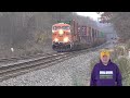 Look Inside a CSX Coal Train! Also: Burnt Out Headlight On CSX Train, Long Range Train Meet + More!