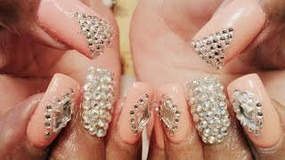 nail gel fancy designs diamond