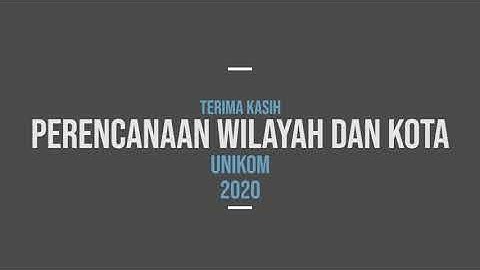 PMB UNIKOM 2020: Perkenalan Program Fakultas Perancangan Wilayah dan Kota UNIKOM