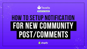 How to Setup Notification for New Community Posts/Comments