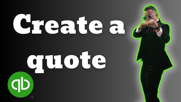 How to create a quote in QuickBooks  AUS 2025