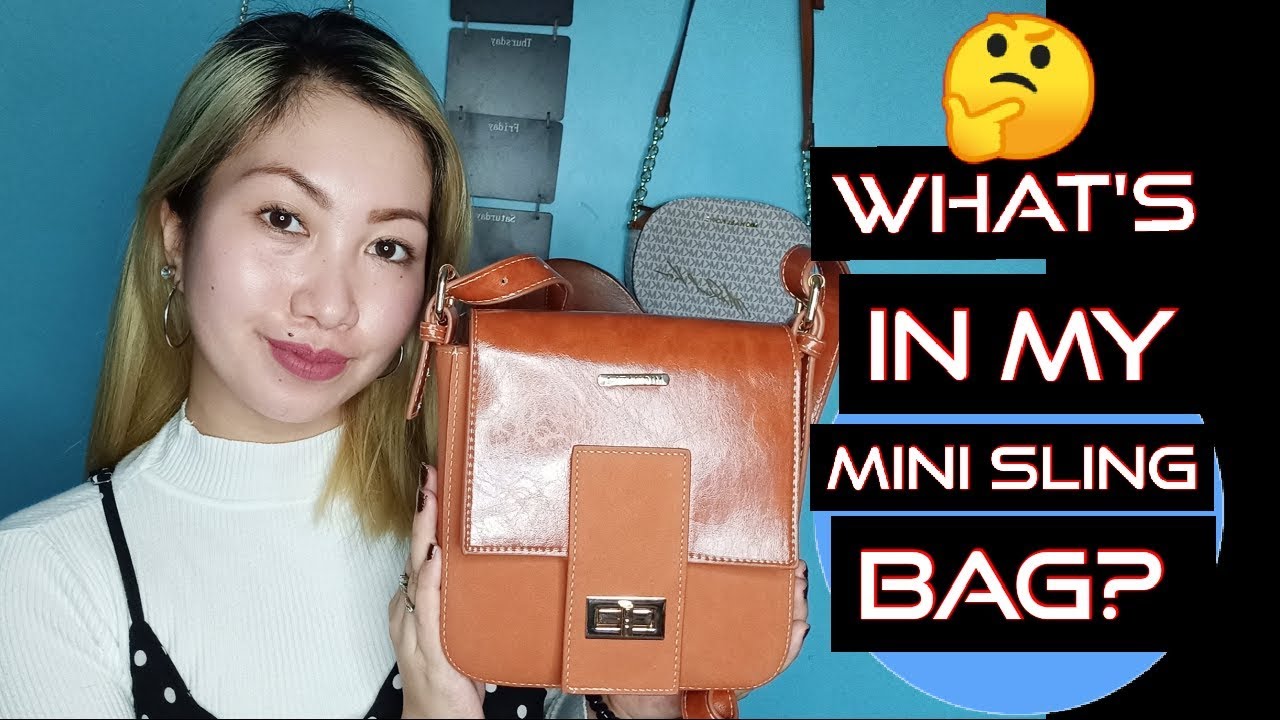 VLOG 05📌 What's in my mini sling bag? 💗 - YouTube