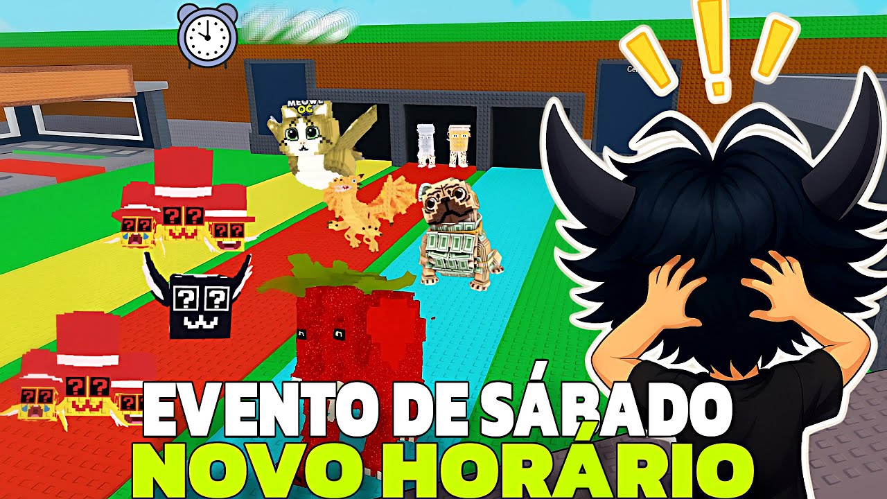 NOVO HORÁRIO DO EVENTO DE SABADO ATUALIZAÇÃO NO ROUBE UM BRAINROT, QUE ...