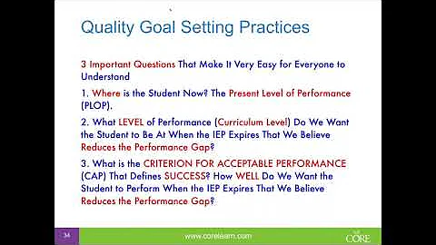Writing IEP Goals - How To Create Actionable Goals- CORE Learn
