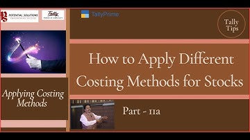 How to Change Costing Method for Stock items (Part - 11a)