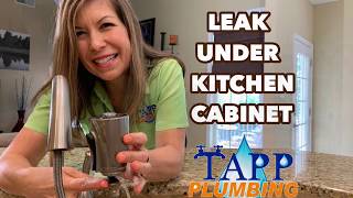 HOW TO FIX A COMMON LEAK UNDER KITCHEN SINK CABINET@TappPlumbing  #plumbing