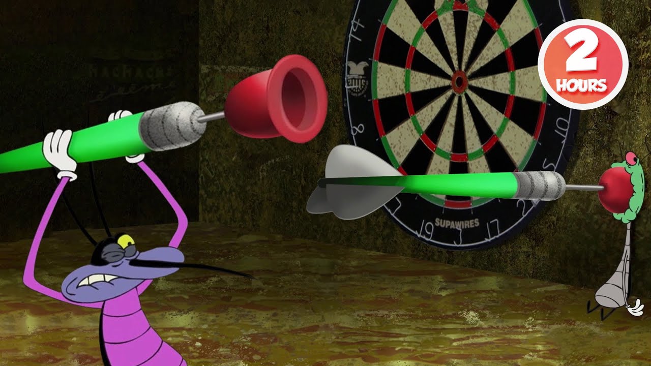Darts Gone Wrong | Oggy and the Cockroaches | 2 Hours Compilation | New Episodes in HD