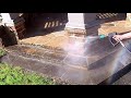 Pressure Washing a Sandstone Gazeebo...