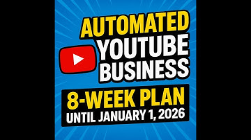 8 Week Plan Build Your Automated YouTube Business by 2026!