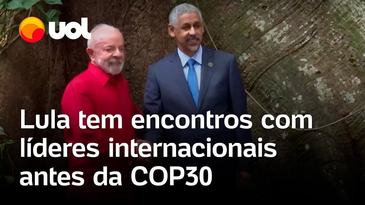Lula participa de reuniões com líderes internacionais antes da cúpula do clima em Belém