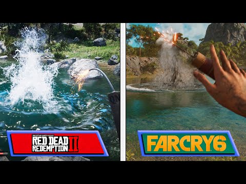 Far Cry 6 VS Red Dead Redemption 2 | Face2Face | Graphics & Details Comparison | First Person View