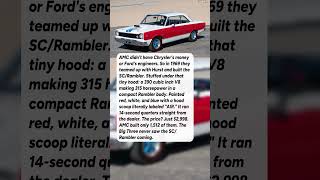 AMC Built a Muscle Car That Embarrassed the Big Three #shorts #automobile #cars