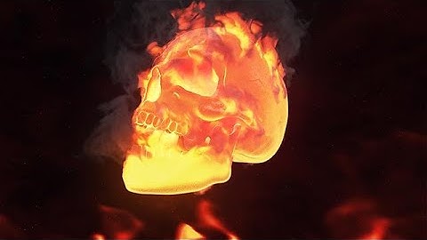 Create a Fire Skull Logo Intro Video - MakeWebVideo.com