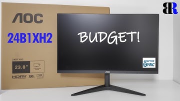 AOC 24B1XH2 100Hz IPS Monitor | Budget Monitor Unboxing + Screen Test