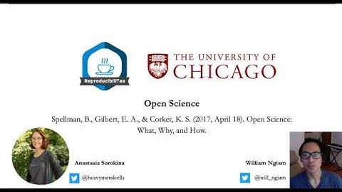 ReproducibiliTea | Spellman, Gilbert & Corker (2017) - Open Science: What, Why and How.