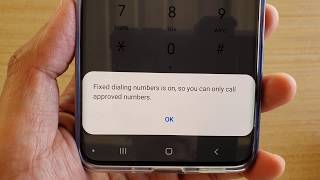 Android: Solve Fixed dialing numbers is on, so you can only call approved numbers screenshot 4