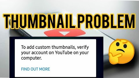 Verify Your Account on YouTube in Tamil | Custom Thumbnail Problem Solved tamil