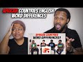 🇳🇬 🇪🇬 🇨🇩 🇷🇼 American Couple Reacts "African Countries ENGLISH Word Differences!!"
