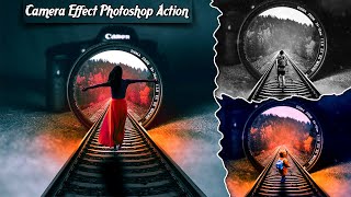 Camera Effect Photoshop Action !! Rails Inside Ilution Action screenshot 1