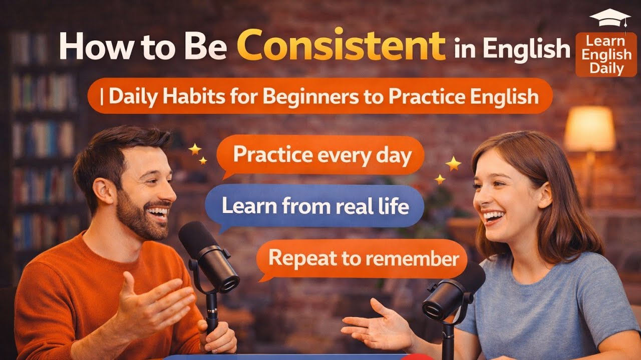 How to Be Consistent in English | Daily Habits for Beginners to ...