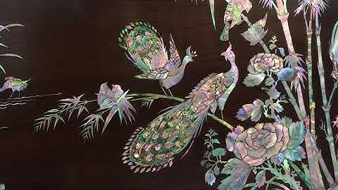 Tranh Khảm Ốc Đẹp - Bách Điểu Trầu Hoàng