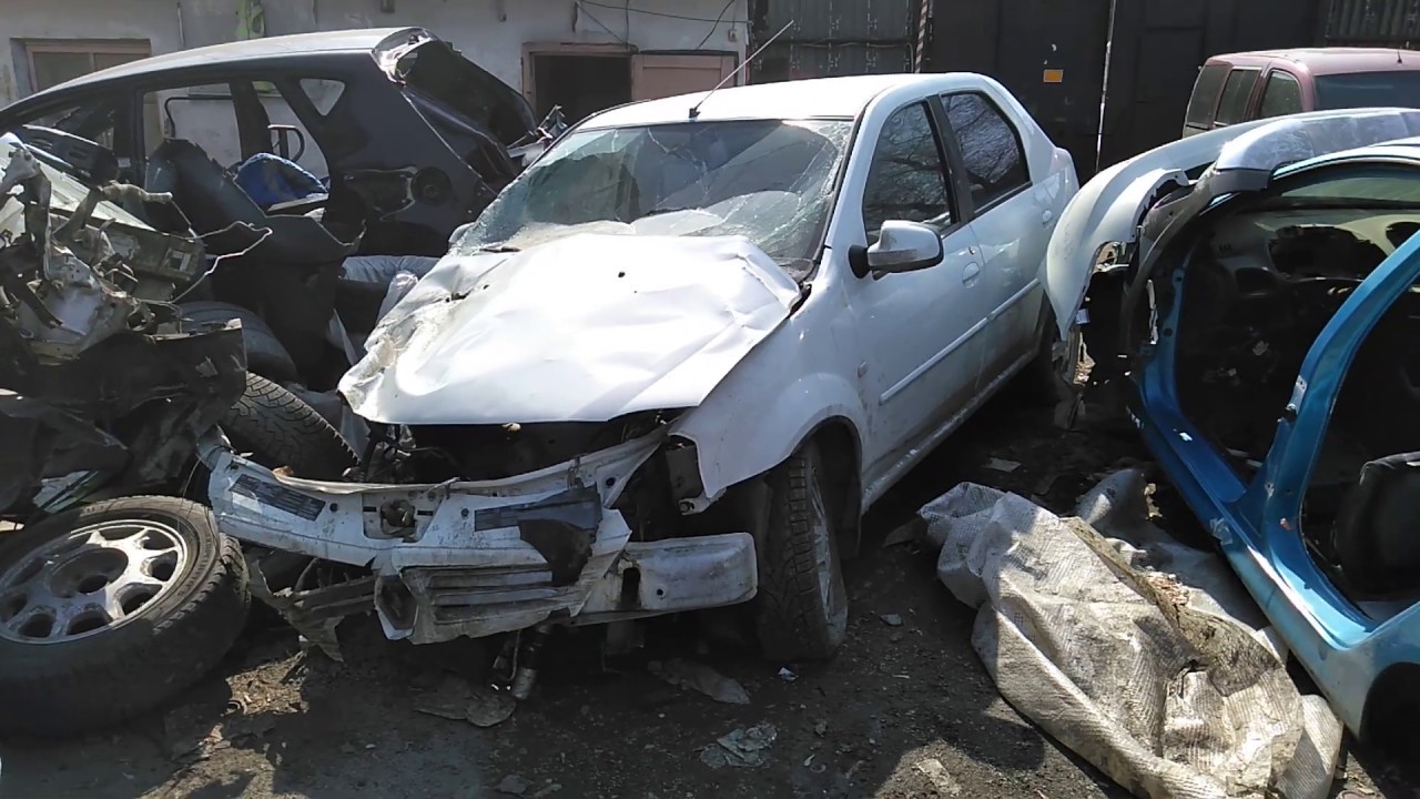 Renault Logan 2008 год авторазбор запчасти для Рено Логан - YouTube