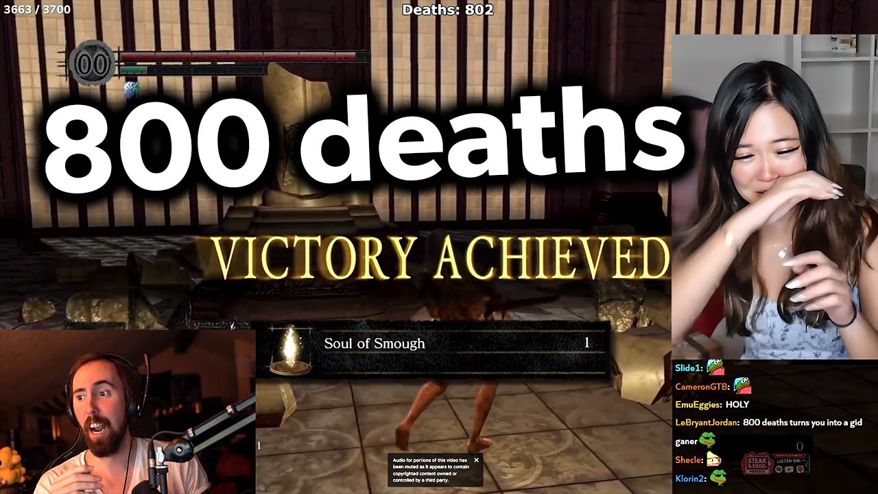 Asmongold Reacts to ExtraEmily Crying After Beating Dark Souls O&S