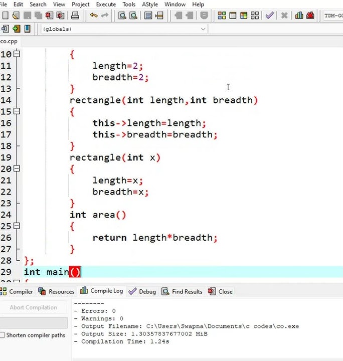constructor overloading in c++ - YouTube