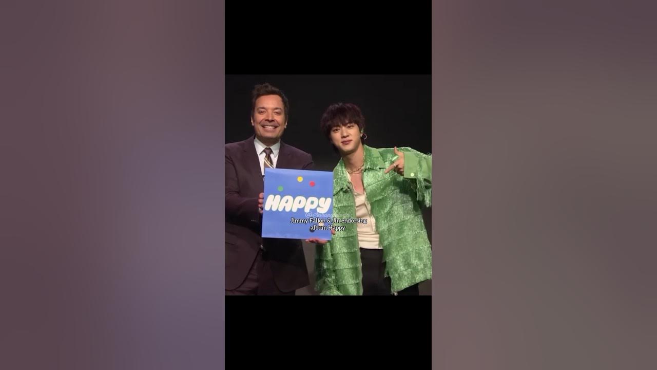 Jin with Jimmy Fallon on the tonight show for his first solo album😍 Jin with Jimmy Fallon on the tonight show for his first solo album😍