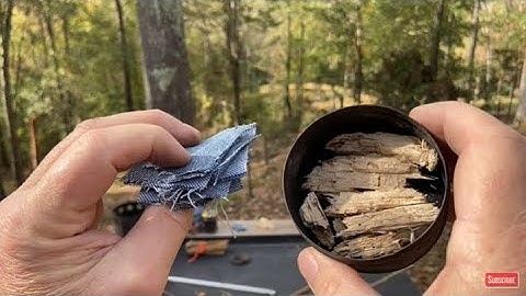 How To Make Reactive Char Cloth And Charred Punk Wood