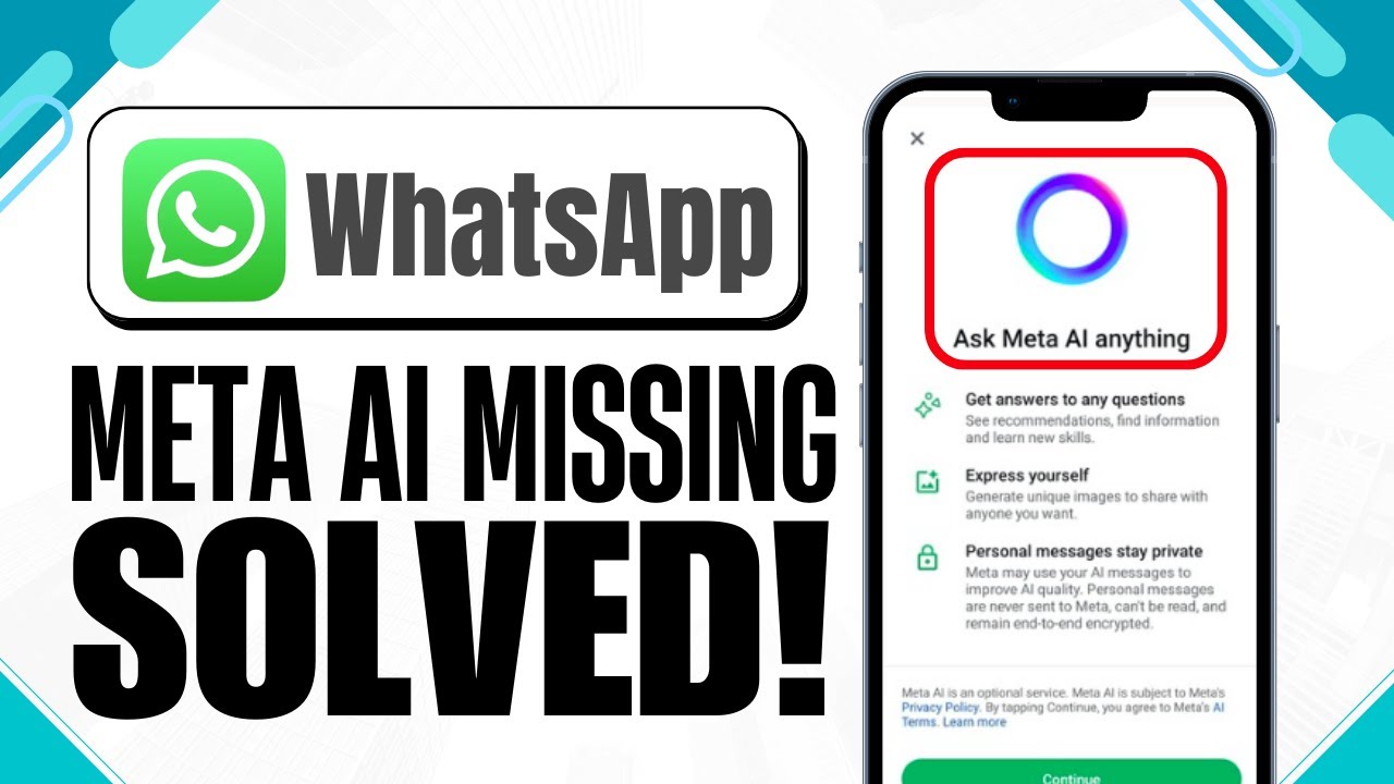 How to Fix Meta AI Not Showing On WhatsApp (2025) - YouTube