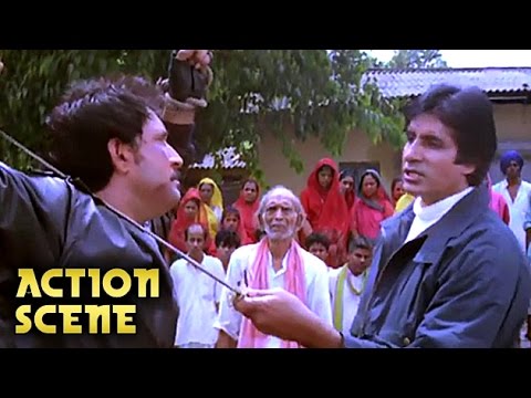 Suresh Oberoi CUTS Kiran Kumar Hands | Action Scene | Aaj Ka Arjun | Amitabh Bachchan, Jaya | HD