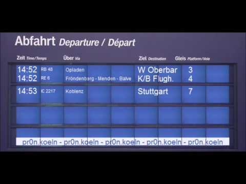 Blechelse Köln Hbf nächsten Anschlüsse