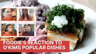 Foodie's reaction to O'Kims popular dishes #Okims #HonoluluRestaurant #Hawaiifoodies