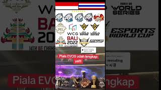piala EVOS udah lengkap kali yak?? #evos #piala #mlbb #freefire #pubgmobile