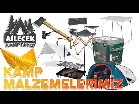 KAMP MALZEMELERİMİZ 🏕 | Kamp için Temel Ekipmanları Tanıtıyoruz