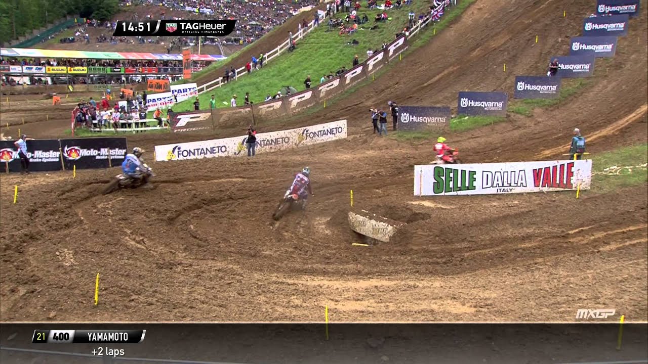 Todd Waters passes Alessandro Lupino MXGP of Italy 2015 - motocross